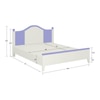 Victoria Solid Wood Bed in Persian Lilac Colour