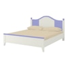 Victoria Solid Wood Bed in Persian Lilac Colour