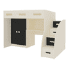 Bonita Engineered Wood Drawer and Box Storage Bed in Black Colour
