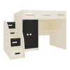 Bonita Engineered Wood Drawer and Box Storage Bed in Black Colour