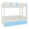 Adonica Engineered Wood Drawer Storage Bunk Bed Sky Blue