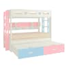 Astra Engineered Wood Box & Drawer Storage Bunk Bed English Pink Sky Blue