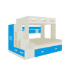 Austin Engineered Wood Box & Drawer Storage Bunk Bed Azure Blue