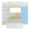 Siona Engineered Wood Box & Drawer Storage Bunk Bed Sky Blue