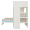 Siona Engineered Wood Box & Drawer Storage Bunk Bed Sky Blue