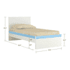 Siona Engineered Wood Box & Drawer Storage Bunk Bed Sky Blue