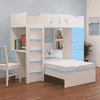Siona Engineered Wood Box & Drawer Storage Bunk Bed Sky Blue