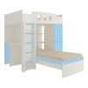 Siona Engineered Wood Box & Drawer Storage Bunk Bed Sky Blue