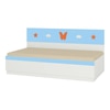 Renata Engineered Wood Box Storage Bed in Sky Blue Colour