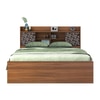 Winslet Engineered Wood King Size Box Storage Bed In Exotic Teak Finish Finish