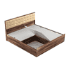 Alvin King Bed With Box Storage In Asian Walnut Color