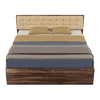 Alvin King Bed With Box Storage In Asian Walnut Color