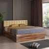 Alvin Queen Bed With Box Storage In Asian Walnut Color