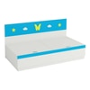 Renata Engineered Wood Box Storage Bed in Blue Colour