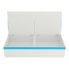 Renata Engineered Wood Box Storage Bed in Blue Colour