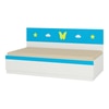 Renata Engineered Wood Box Storage Bed in Blue Colour