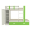 Evita Trundle Engineered Wood Box Storage Bunk Bed Verdant Green