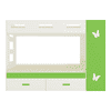 Rio Engineered Wood Box & Drawer Storage Bunk Bed Verdant Green