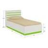 Paloma Engineered Wood Box Storage Bed in Colour
