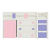 Sonoma Engineered Wood Drawer Storage Bed in pink Colour