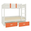 Adonica Engineered Wood Drawer Storage Bunk Bed Light Orange