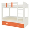 Adonica Engineered Wood Drawer Storage Bunk Bed Light Orange