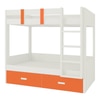 Adonica Engineered Wood Drawer Storage Bunk Bed Light Orange