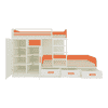 Eskada Engineered Wood Box & Drawer Storage Bunk Bed Light Orange