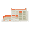Eskada Engineered Wood Box & Drawer Storage Bunk Bed Orange