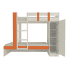 Evita Engineered Wood Box Storage Bunk Bed Light Orange
