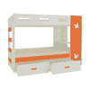 Rio Engineered Wood Box & Drawer Storage Bunk Bed Light Orange