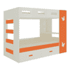 Rio Engineered Wood Box & Drawer Storage Bunk Bed Light Orange