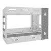 Rio Engineered Wood Box & Drawer Storage Bunk Bed Light Orange