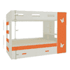 Rio Engineered Wood Box & Drawer Storage Bunk Bed Light Orange