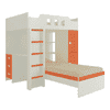 Siona Engineered Wood Box & Drawer Storage Bunk Bed Light Orange