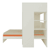 Siona Engineered Wood Box & Drawer Storage Bunk Bed Light Orange