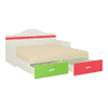 Arcadia Engineered Wood Drawer Storage Bed in Multicolour Colour