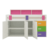 Cherokee Engineered Wood Drawer and Box Storage Bed in Multicolour Colour