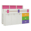 Cherokee Engineered Wood Drawer and Box Storage Bed in Multicolour Colour