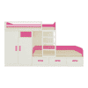 Eskada Engineered Wood Box & Drawer Storage Bunk Bed Barbie Pink