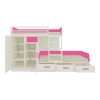 Eskada Engineered Wood Box & Drawer Storage Bunk Bed Barbie Pink