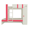 Evita Engineered Wood Box Storage Bunk Bed Strawberry Pink