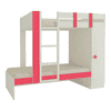 Evita Engineered Wood Box Storage Bunk Bed Strawberry Pink