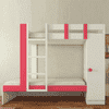 Evita Engineered Wood Box Storage Bunk Bed Strawberry Pink