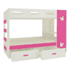 Rio Engineered Wood Box & Drawer Storage Bunk Bed Barbie Pink