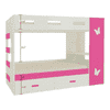 Rio Engineered Wood Box & Drawer Storage Bunk Bed Barbie Pink