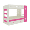 Rio Engineered Wood Box & Drawer Storage Bunk Bed Barbie Pink