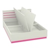 Paloma Engineered Wood Box Storage Bed in Pink Colour