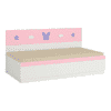 Renata Engineered Wood Box Storage Bed in Pink Colour