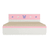 Renata Engineered Wood Box Storage Bed in Pink Colour